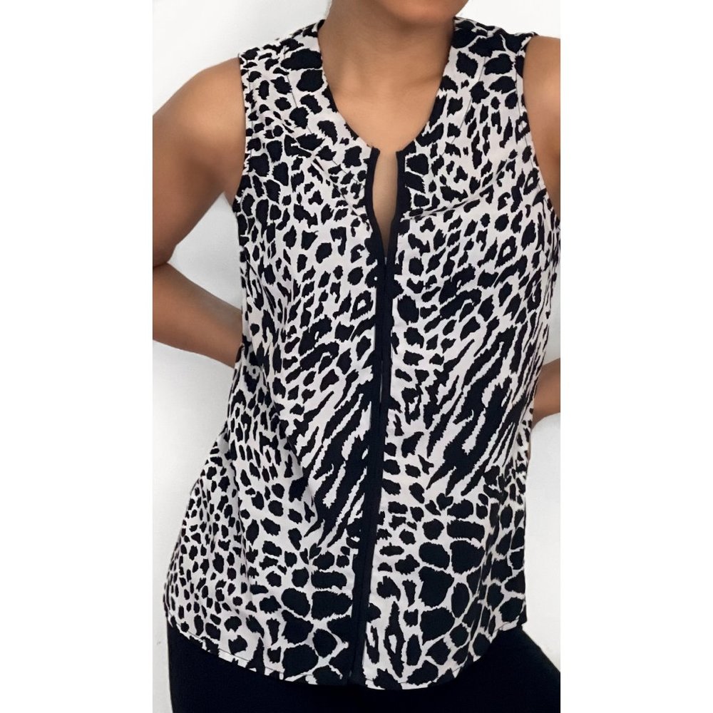 Black and White Leopard Shirt